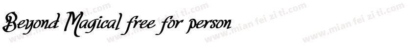 Beyond Magical free for personal字体转换